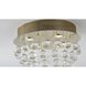 Canada LED 16 inch Gold Semi Flush Mount Ceiling Light